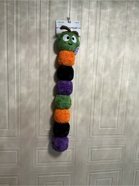 Brand New Halloween Patchwork Long Caterpillar  32” With Squeakers
